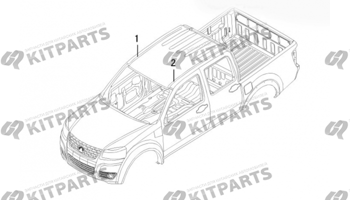 Молдинги на крышу Haval