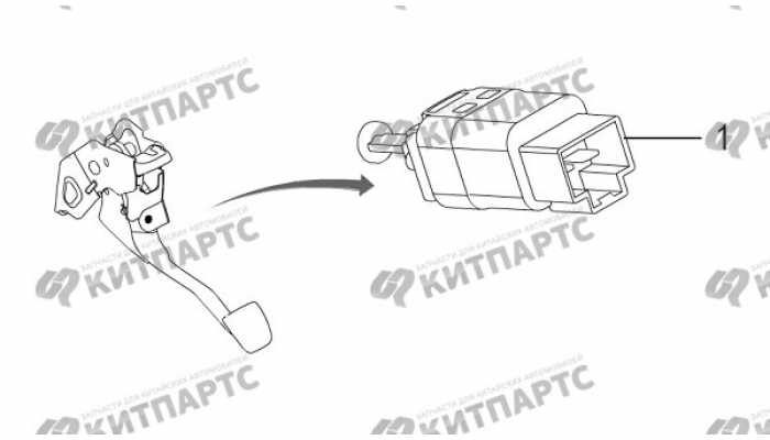 Датчик педали тормоза Great Wall DW Hower H5